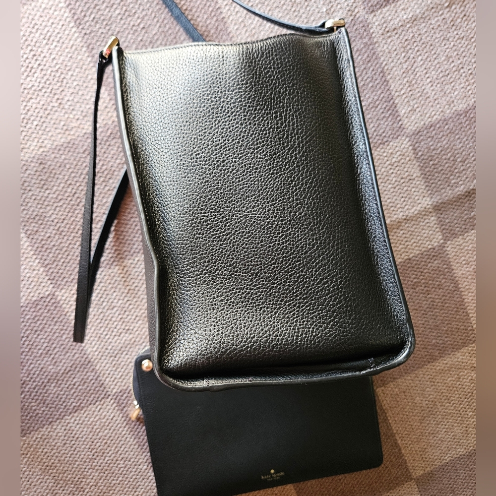 Kate Spade Brim Laptop Tote in Black Pebbled Leather - Picture 8 of 16